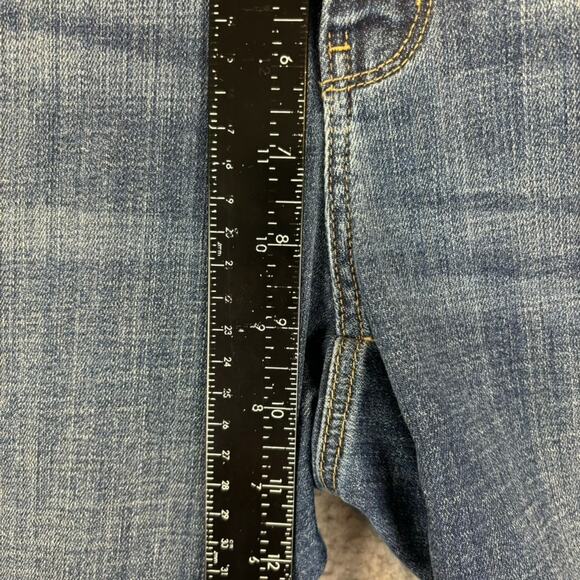 Chicos So Slimming Jeans XS Medallion Embroidered Girlfriend Ankle Pink Red 00R - Picture 8 of 12